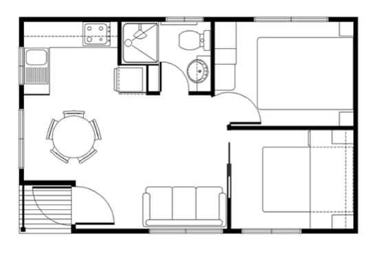 Floor Plan Family Cabin Style 3