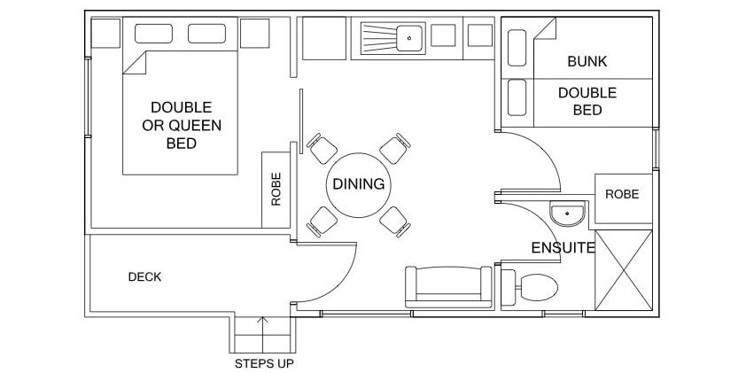 Floor Plan Family Cabin Style 1