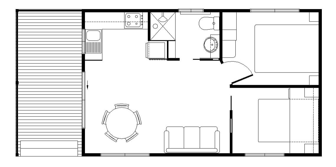 Floor Plan Parkview Cabin Style 2